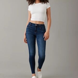 american eagle outfitters AE curvy highest rise jegging skinny jeans sz 14s